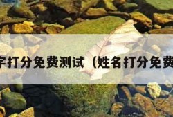 测名字打分免费测试（姓名打分免费查询）