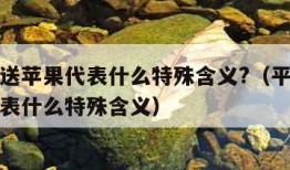 平安夜送苹果代表什么特殊含义?（平安夜送苹果代表什么特殊含义）