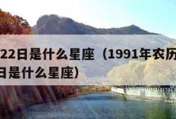 5月22日是什么星座（1991年农历5月22日是什么星座）