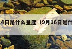 9月14日是什么星座（9月16日是什么星座）