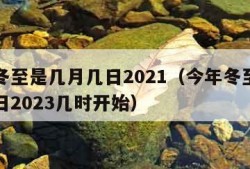 今年冬至是几月几日2021（今年冬至是几月几日2023几时开始）