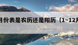 星座月份表是农历还是阳历（1～12月份星座表）