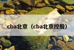 cba北京（cba北京控股）