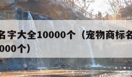 商标名字大全10000个（宠物商标名字大全10000个）