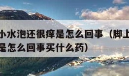 脚上起小水泡还很痒是怎么回事（脚上起小水泡很痒是怎么回事买什么药）