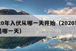 2020年入伏从哪一天开始（2020年入伏是哪一天）