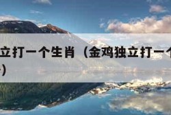 金鸡独立打一个生肖（金鸡独立打一个生肖9月11号）