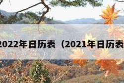 2022年日历表（2021年日历表）