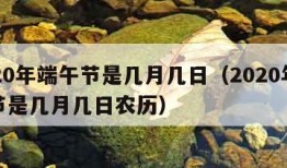 2020年端午节是几月几日（2020年端午节是几月几日农历）