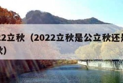 2022立秋（2022立秋是公立秋还是母立秋）