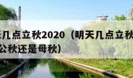 明天几点立秋2020（明天几点立秋2023是公秋还是母秋）