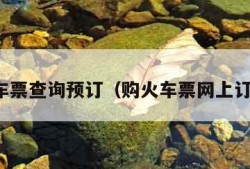 火车票查询预订（购火车票网上订票）