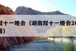 湖南双十一晚会（湖南双十一晚会2023免费观看）