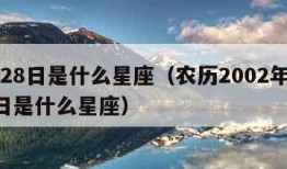 9月28日是什么星座（农历2002年9月28日是什么星座）