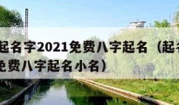 免费起名字2021免费八字起名（起名字2021免费八字起名小名）