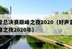 好声音总决赛巅峰之夜2020（好声音总决赛巅峰之夜2020年）