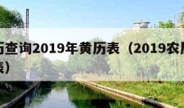 农历查询2019年黄历表（2019农历对照表）