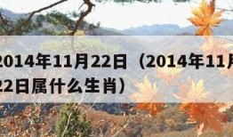 2014年11月22日（2014年11月22日属什么生肖）