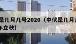 中伏是几月几号2020（中伏是几月几号2023年立秋）