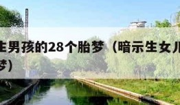 暗示生男孩的28个胎梦（暗示生女儿的11种胎梦）