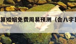 合八字算婚姻免费周易预测（合八字算婚姻 免费）