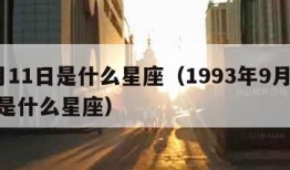 9月11日是什么星座（1993年9月11日是什么星座）